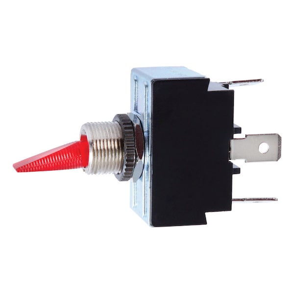 Jandorf Jandorf 21 amps Single Pole Toggle Automotive/Marine Switch Red/Silver 1 pk 61111 - main